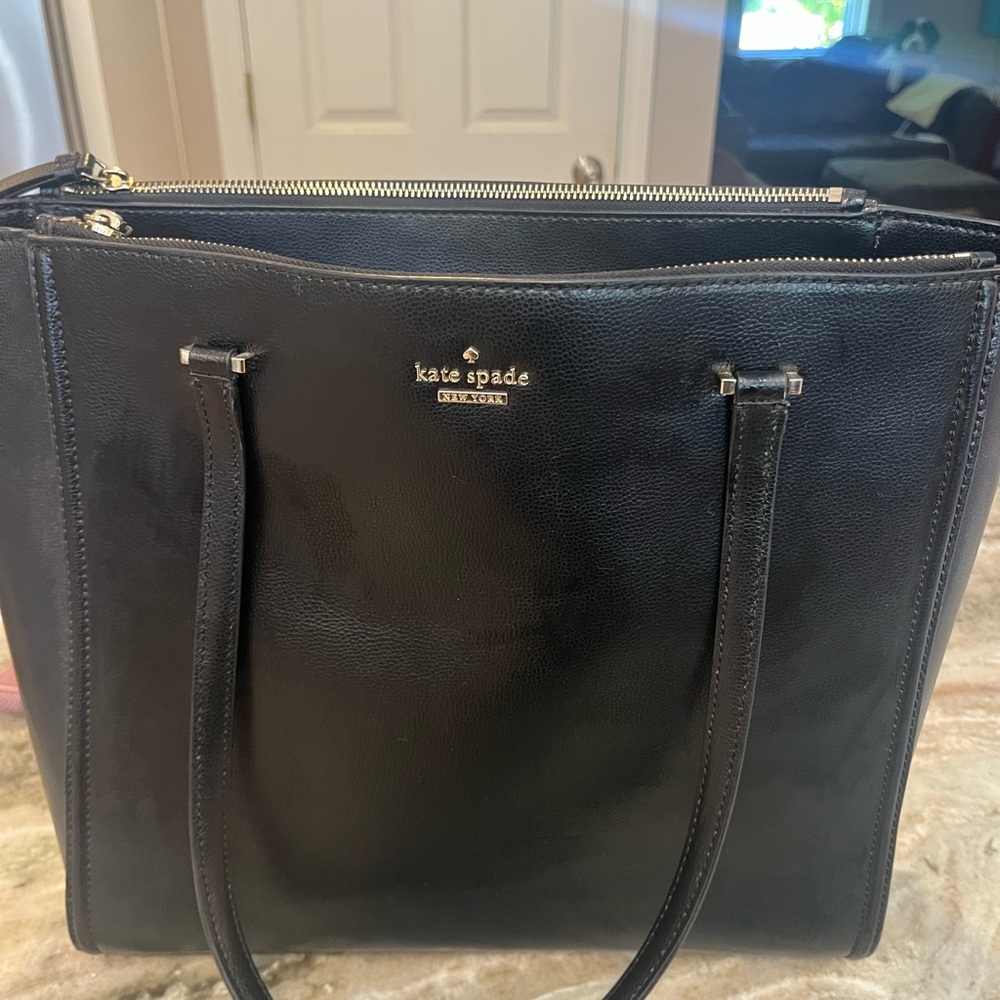 Kate Spade Black Leather Tote